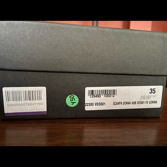 Cappelletti Black and White Oxford Made in Italy Sz 35 Goodyear Welted Sole - Picture 6 of 6